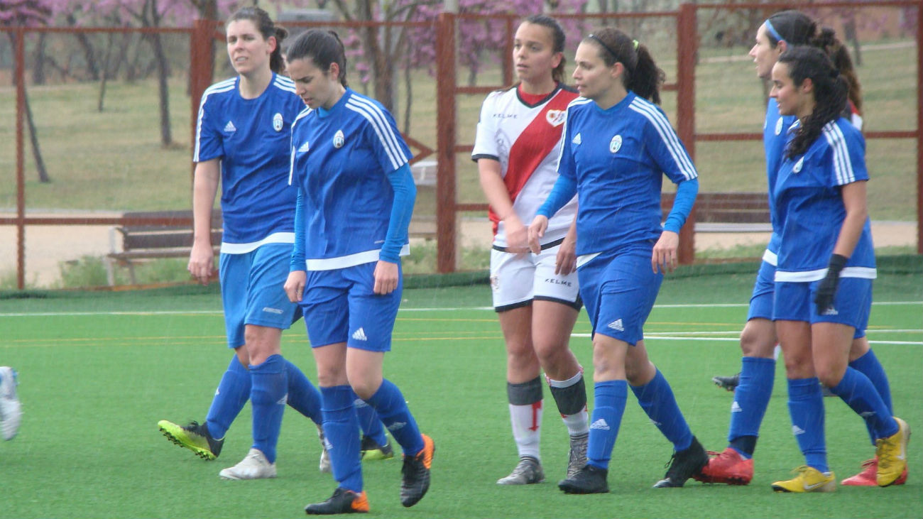 Gol de Eli, del CD Samper, a la Fundación Rayo Vallecano (1-4)