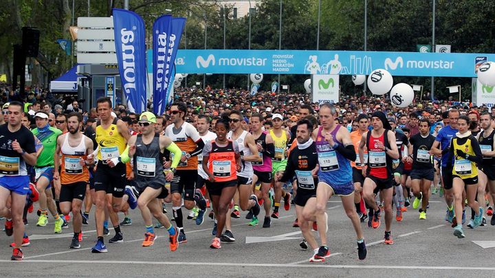 Unas 20.000 personas corren en el Medio Maratón de Madrid