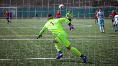Gol de Álvaro Sánchez, del Unión Adarve, al Inter de Madrid (0-1)