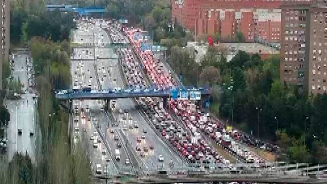 Accidente en la M-30