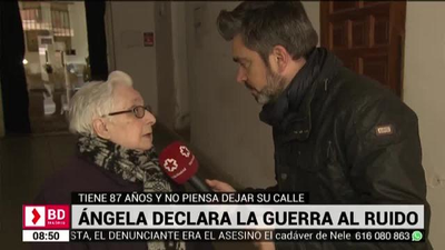 Angela, 87 años,  declara la guerra al ruido en Malasaña