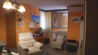 Así han quedado las viviendas colindantes a la que sufrió una explosión en Puente de Vallecas