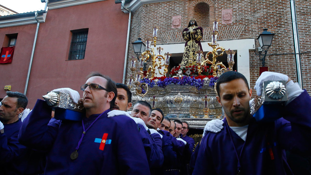 Salida de Jesús 'El Pobre' en el Jueves Santo de Madrid