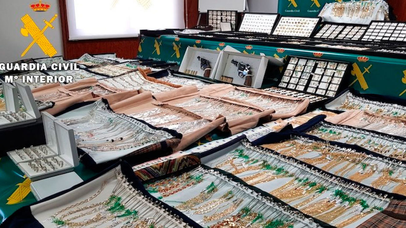 Cuatro detenidos por robos con violencia en joyerías y naves industriales en Toledo