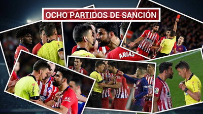 Ocho partidos de sanción para Diego Costa