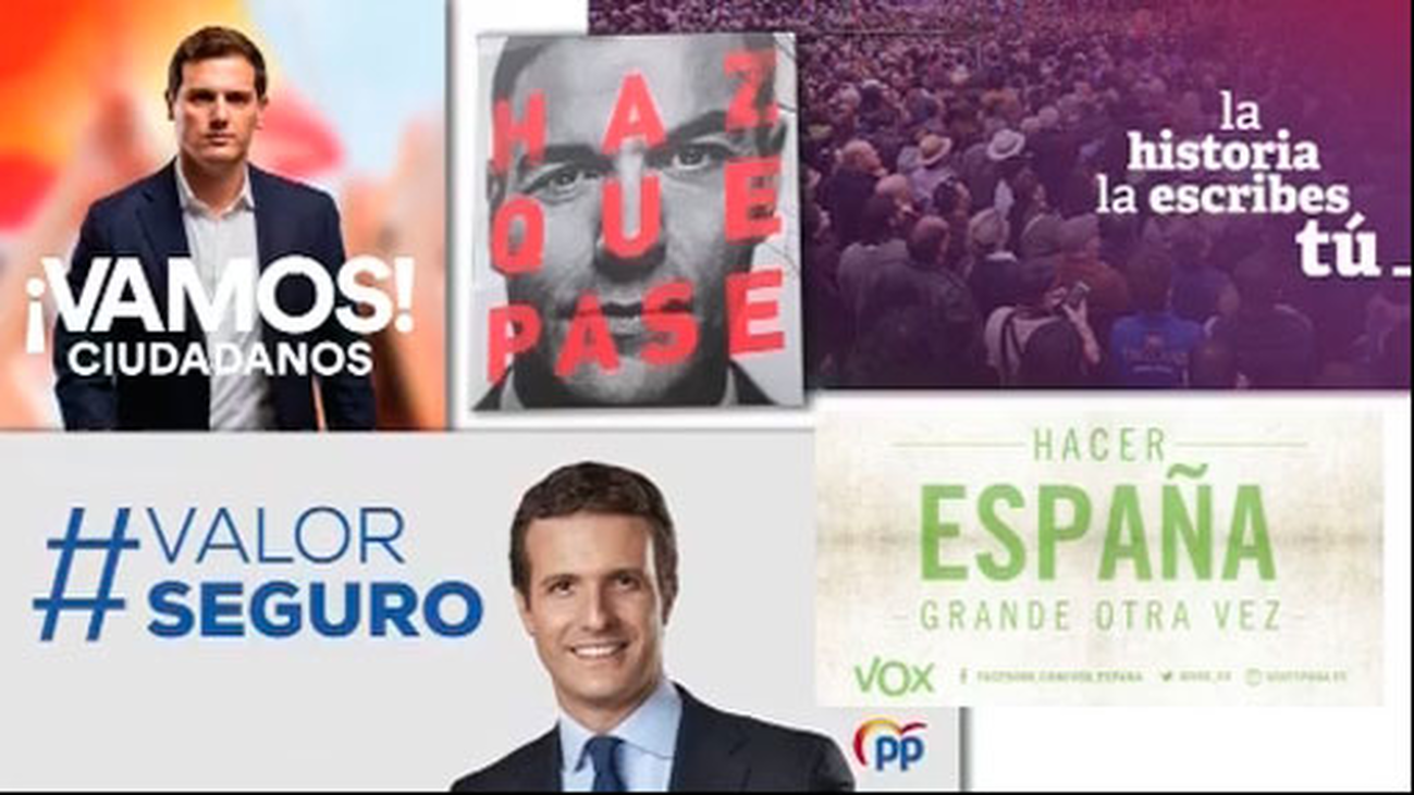 Los expertos analizan la efectividad de los lemas de campaña de los partidos