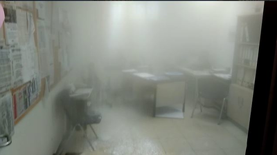 Revienta otra tubería de agua caliente en el Hospital La Paz