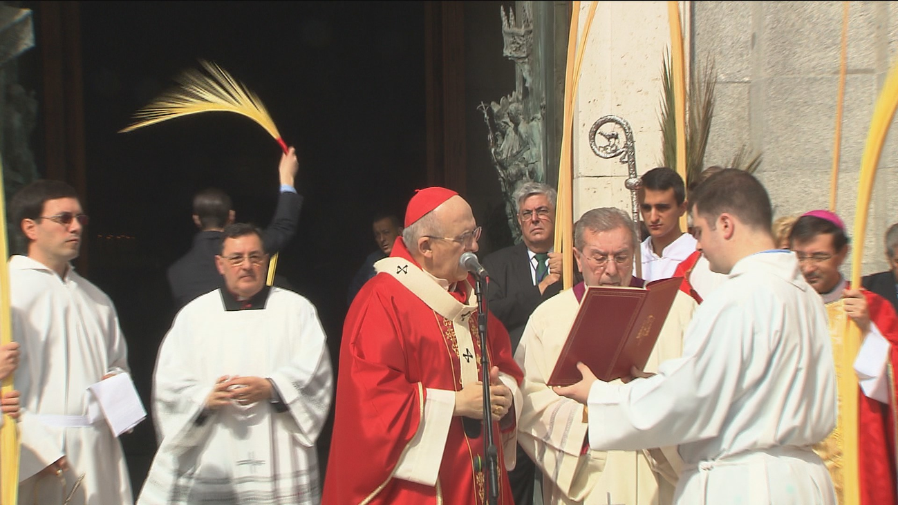 El Cardenal Arzobispo de Madrid preside la tradicional Misa de Ramos