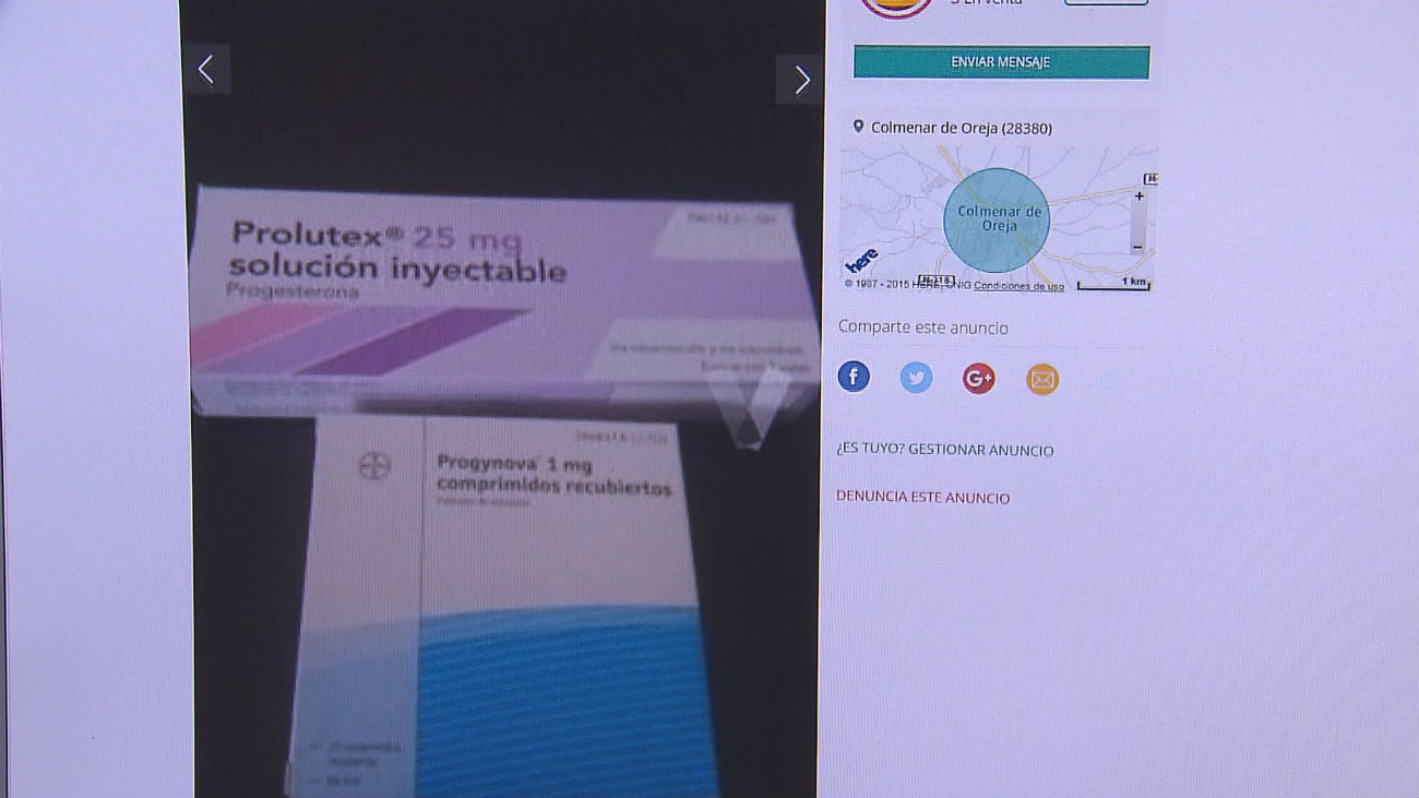 Medicamentos en las páginas de compraventa