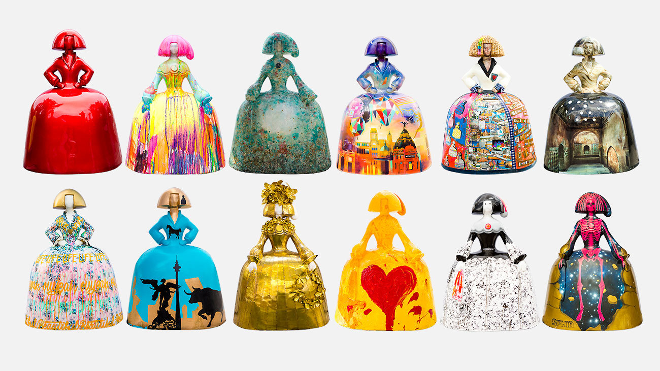 Algunas de las esculturas de la primera edición de la 'Meninas Madrid Gallery'