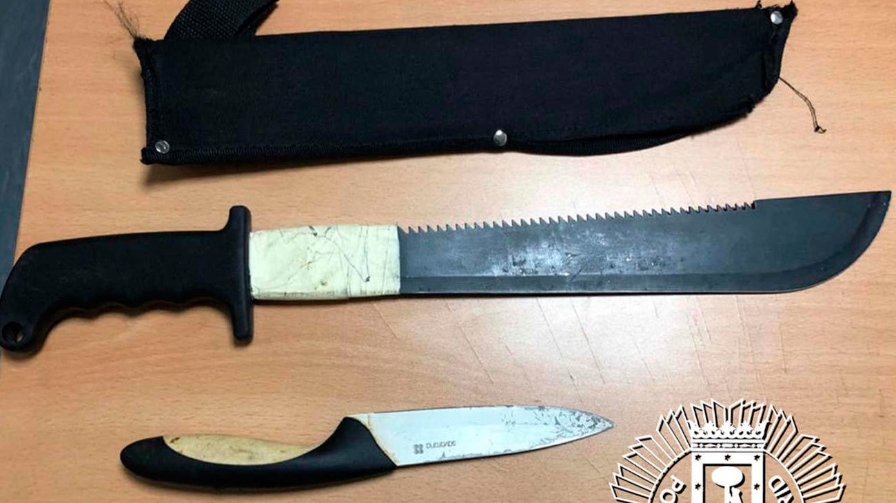 Dos detenidos durante una reyerta con machetes en La Elipa