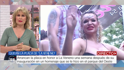 Arrancan la placa en honor a ‘La Veneno’ en el parque del Oeste