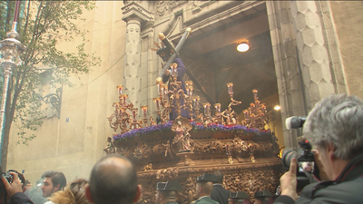 Los Gitanos, con la Virgen de las Angustias, preparados para este Miércoles Santo