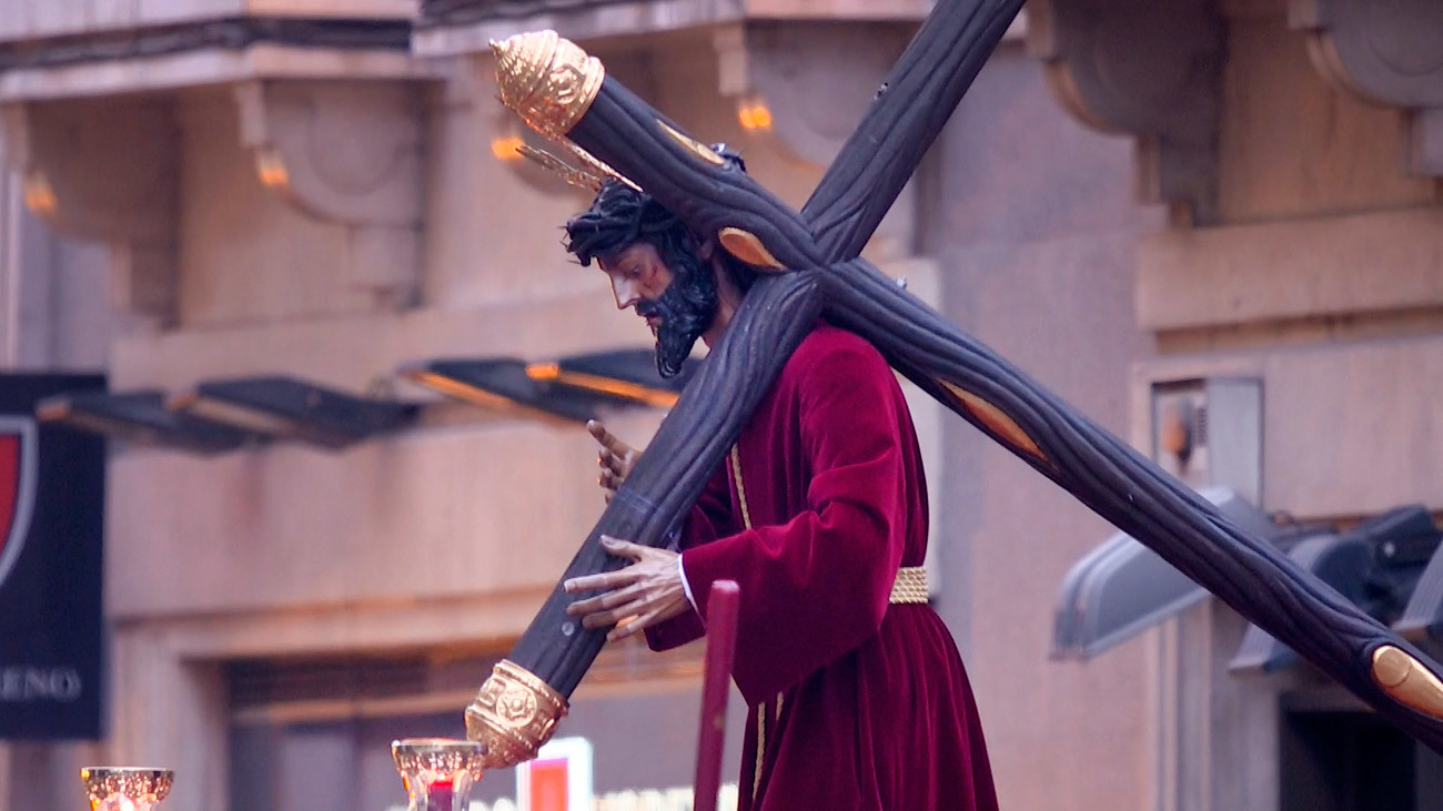 Imagen del Cristo de los Gitanos en la Semana Santa de Madrid