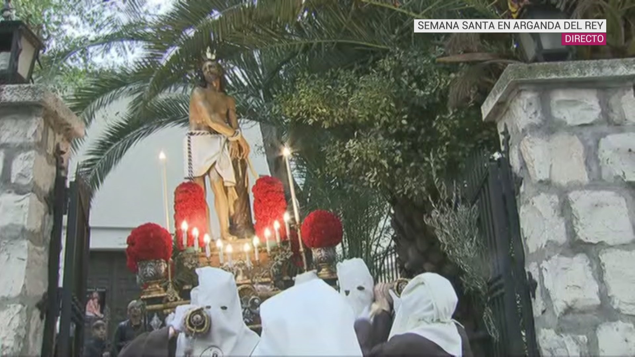 Así ha salido la procesión de la Oración del Huerto y la Flagelación de Arganda del Rey