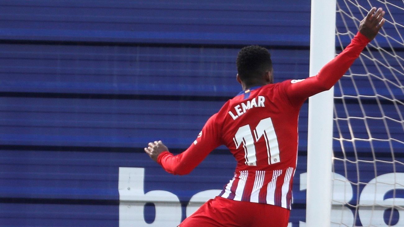 Gol de Lemar al Eibar (0-1)