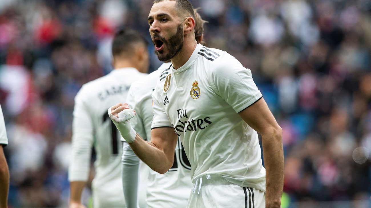 Hat-trick de Benzema ante el Athletic de Bilbao