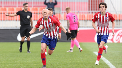 Gol de Mollejo, del Atlético de Madrid B, al Sanse (1-0)