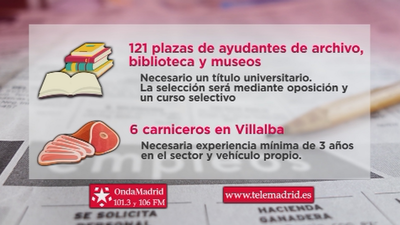 Se buscan archiveros, bibliotecarios y museólogos para trabajar en Madrid