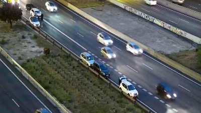 Un accidente complica a primera hora el tráfico en la M-30 en la zona de Avenida de América