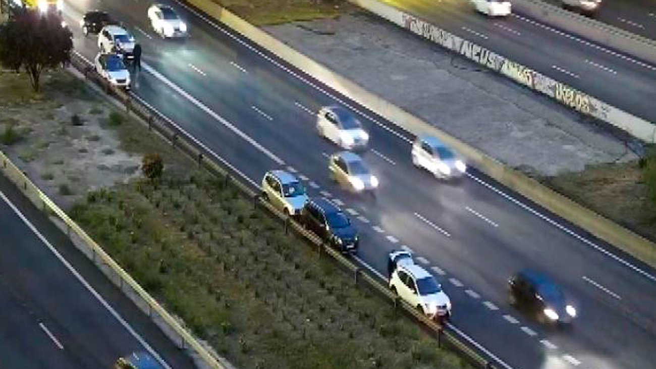 Un accidente complica a primera hora el tráfico en la M-30 en la zona de Avenida de América