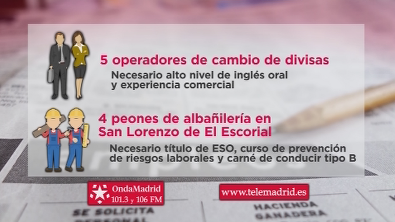 San Lorenzo del Escorial busca peones de albañilería