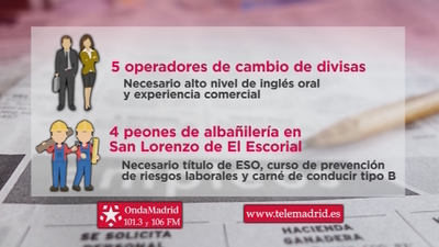 San Lorenzo del Escorial busca peones de albañilería