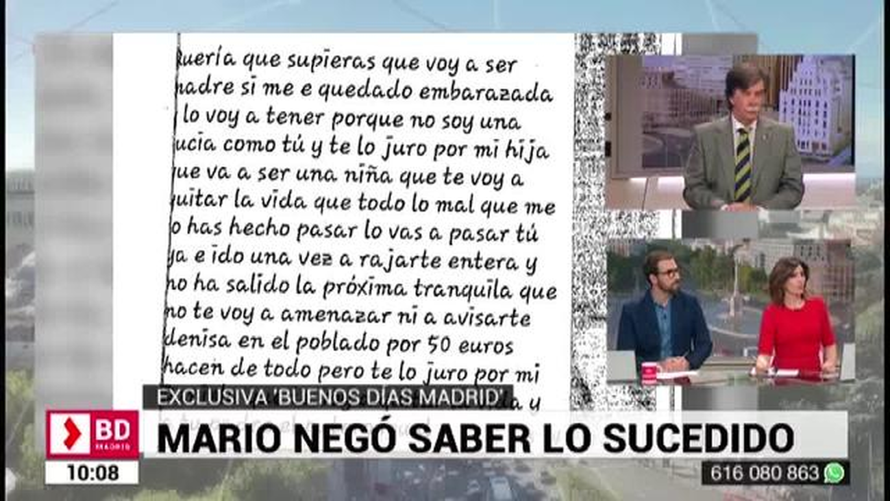 Cambio de versión en las declaraciones de Mario por el crimen de Denisa