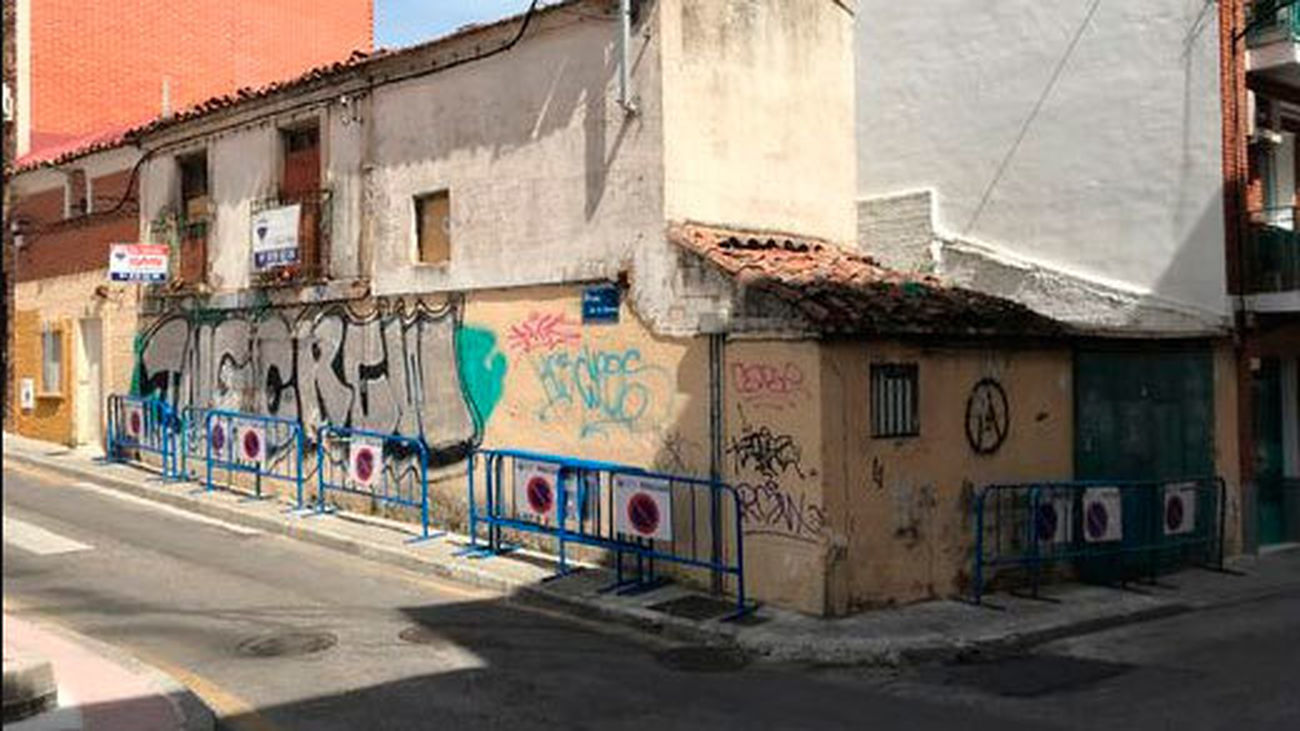 Graffiti en una calle de Fuenlabrada
