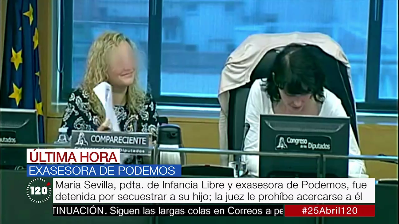 Orden de alejamiento de su hijo para la exasesora de Podemos María Sevilla