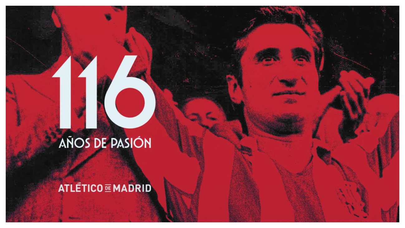 El Atlético celebra sus 116 años de historia