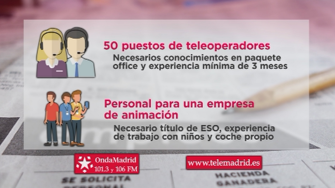 Una empresa de animaciones infantiles busca personal para incorporar en su plantilla