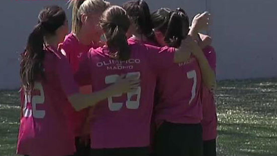 Gol de Lola, del Olímpico, al Pozuelo (1-1)