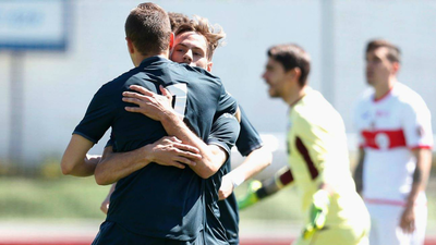 Gol de Dani Gómez, del Castilla, al Sanse (1-1)