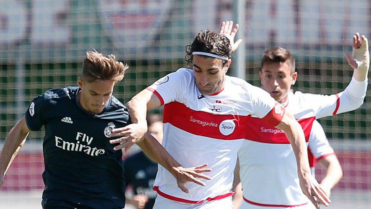 Gol de Pablo Martínez, del Sanse, al Castilla (1-0)