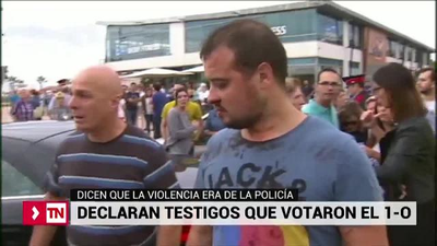 Votantes del 1-O se presentan como pacíficos en el 'juicio del Procés'