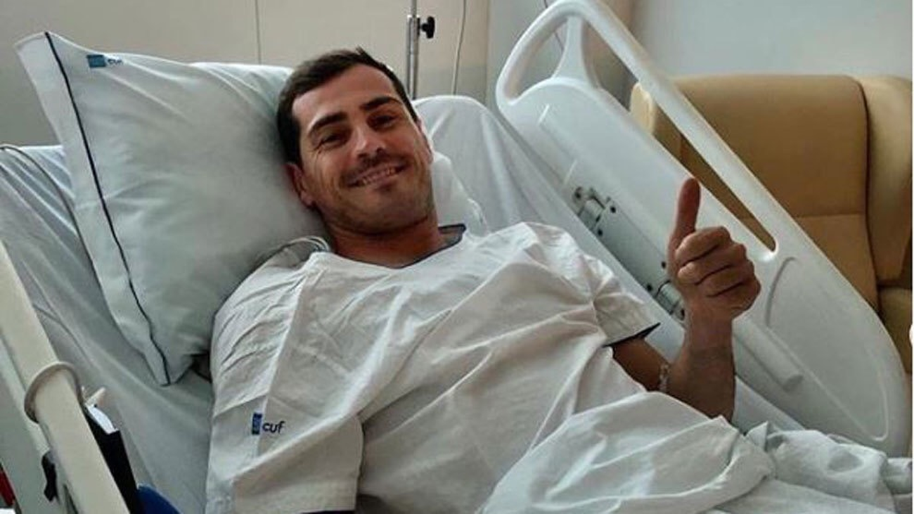 Casillas "está bien" y se recupera tras el infarto sufrido