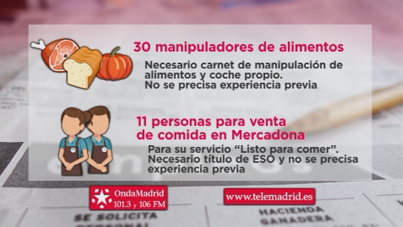 Mercadona busca personal para su servicio de venta de comida
