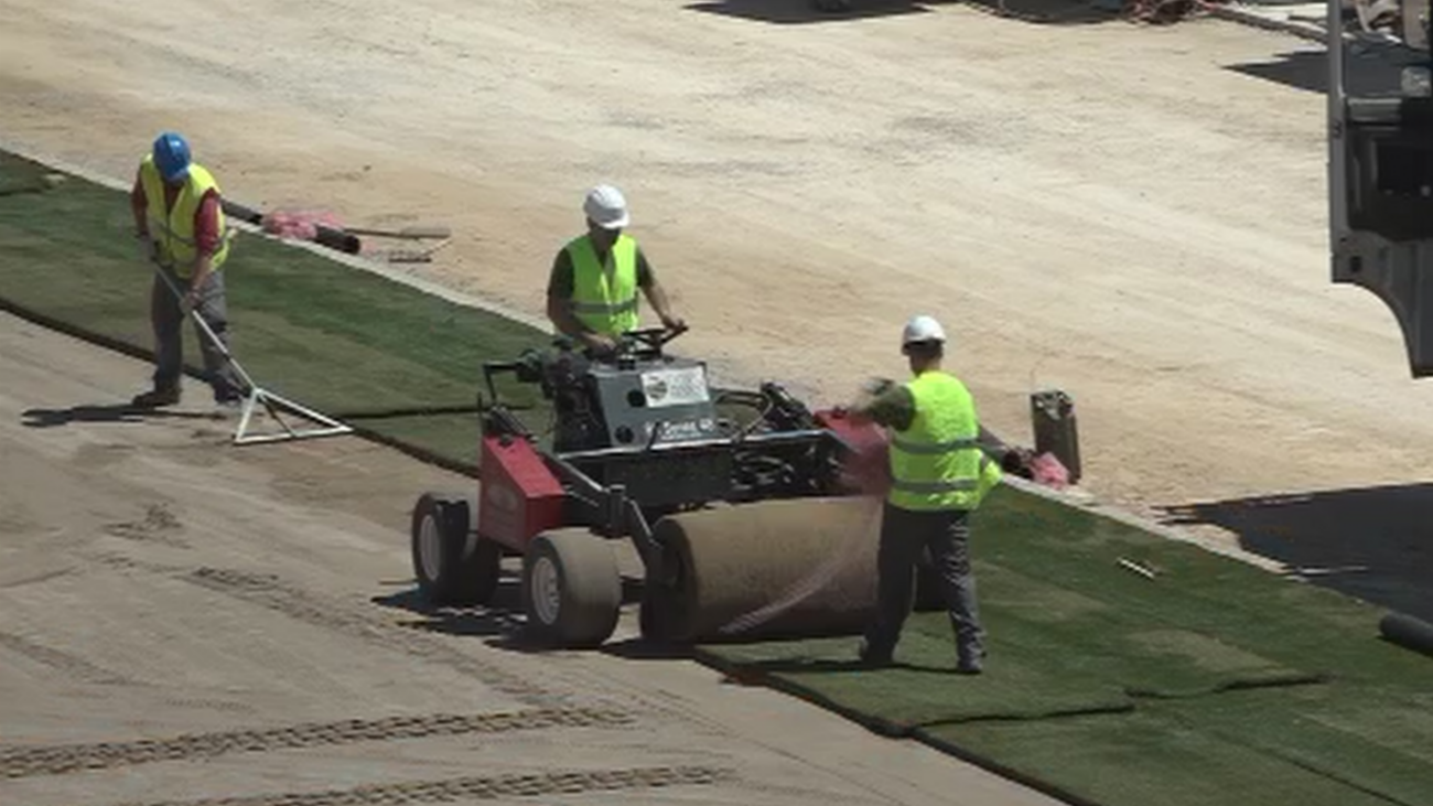 Nos colamos en las obras del nuevo estadio de Vallehermoso