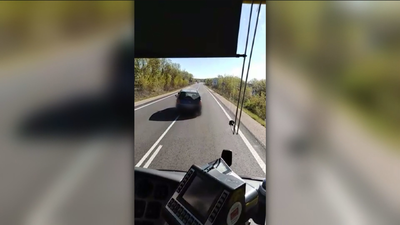 Pasajeros de un autobús graban a un conductor temerario en Madrid
