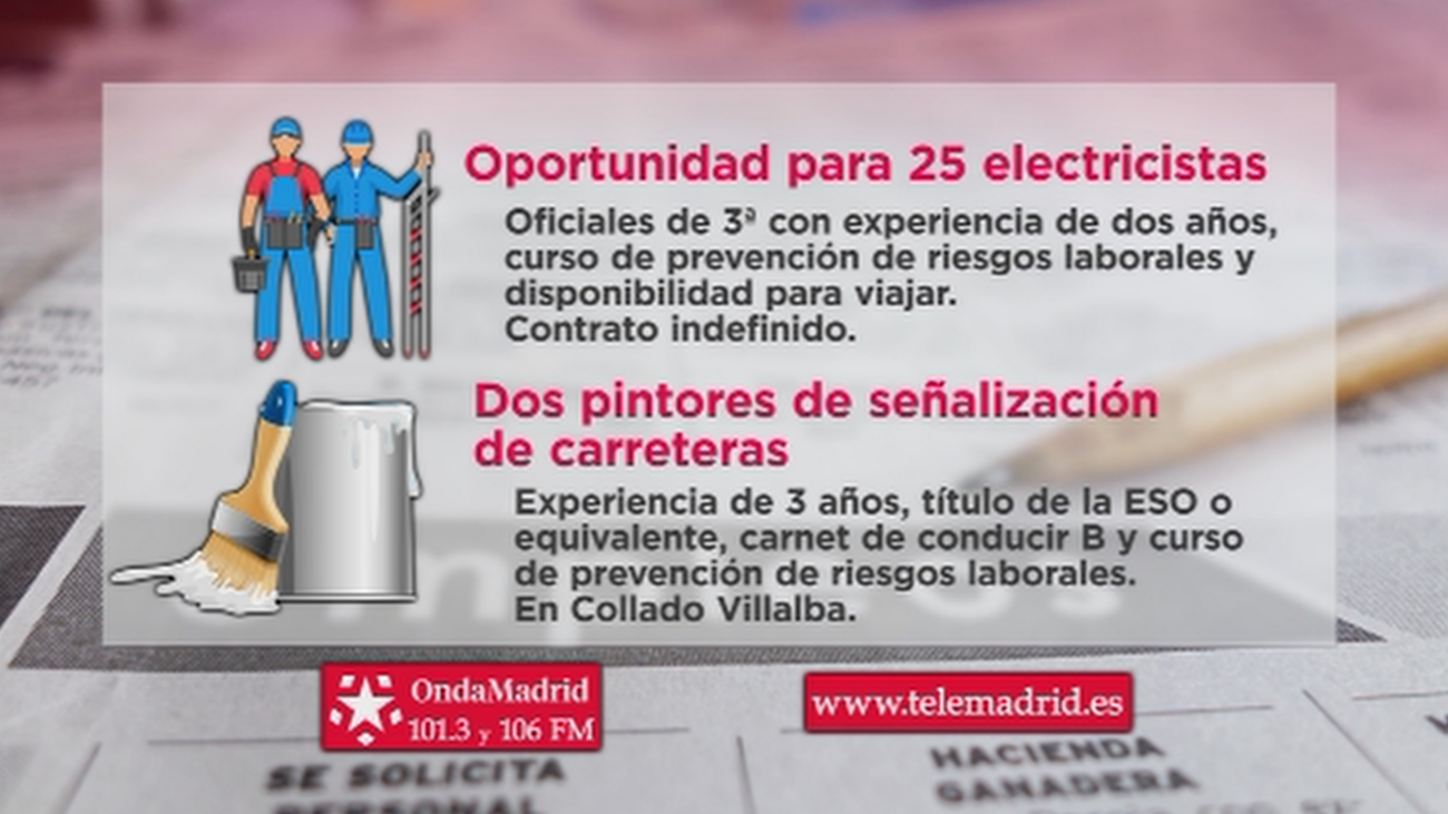 Se buscan electricistas con disponibilidad para viajar por España