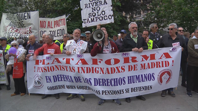 Los pensionistas mantienen sus protestas ante el Congreso