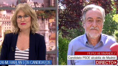 Pepu Hernández afirma que muchas propuestas de Carmena eran del PSOE