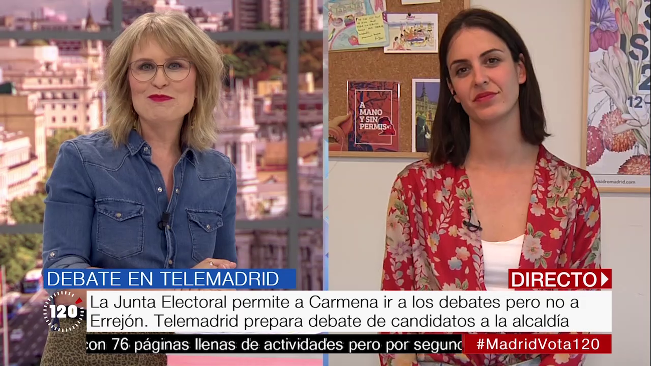 Rita Maestre: "Sigue siendo absurdo que Errejón no pueda participar en los debates"