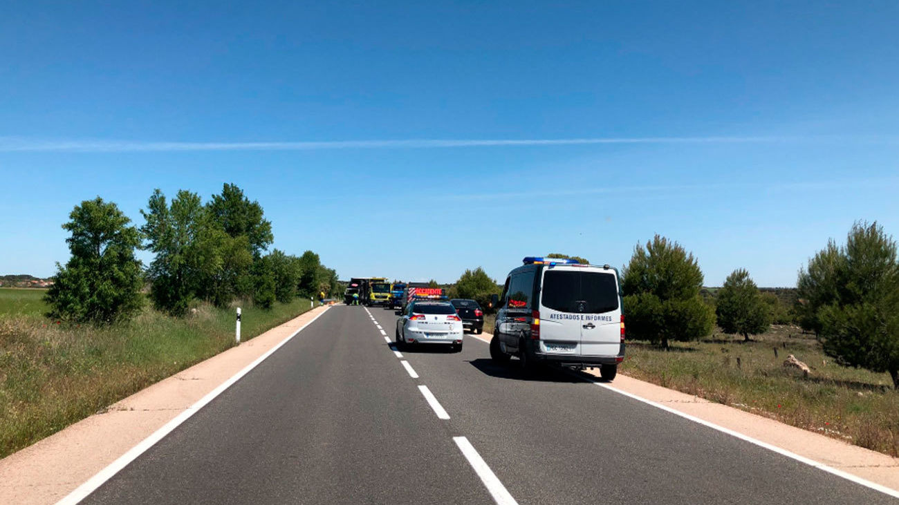 Herida grave una joven tras un accidente de tráfico en la M-209