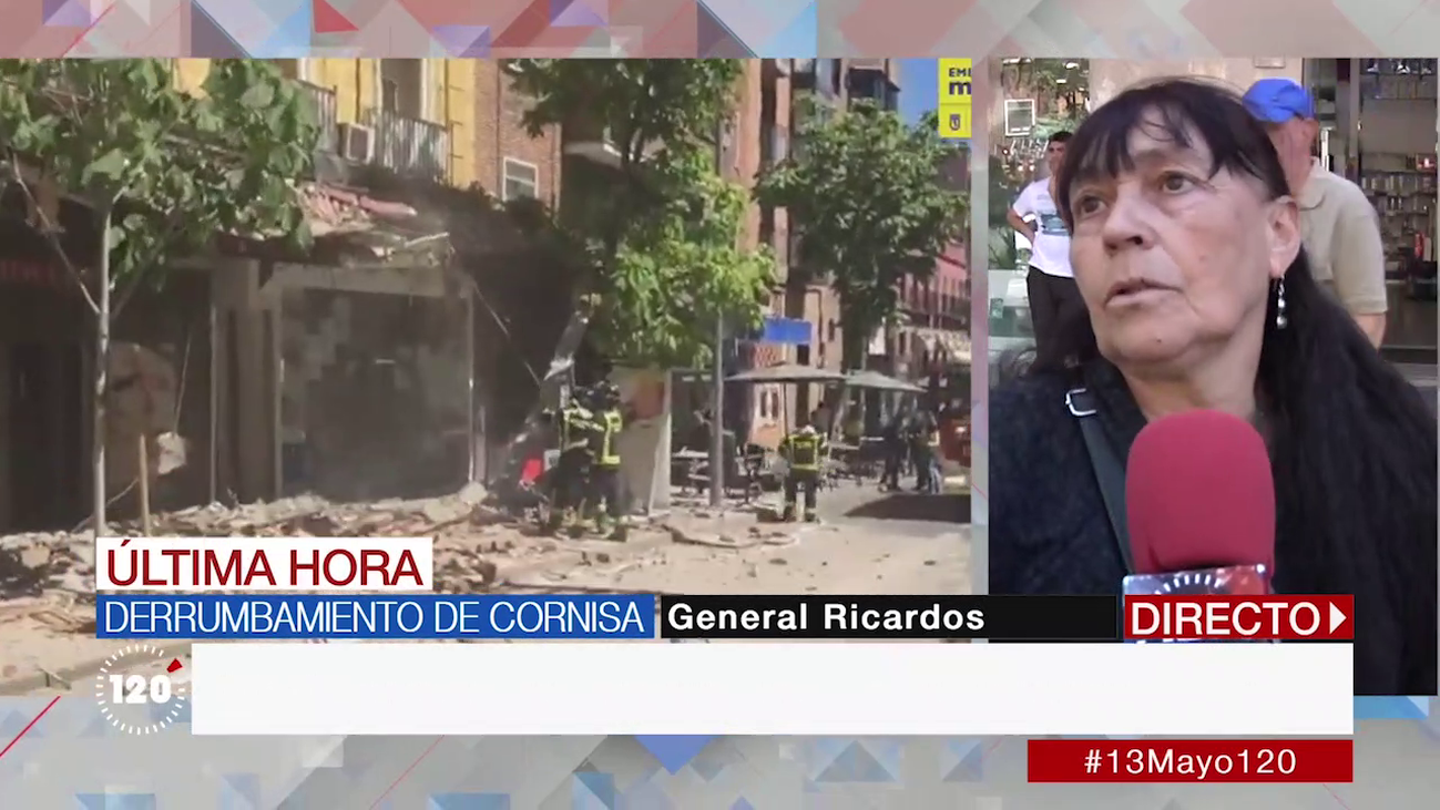 Los vecinos de General Ricardos, tras caer una cornisa: “El ruido era como una explosión”