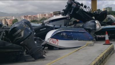 Las narcolanchas incautadas saturan los depósitos de Algeciras