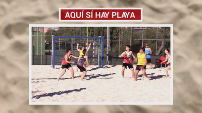 Nos empapamos de balonmano... playa