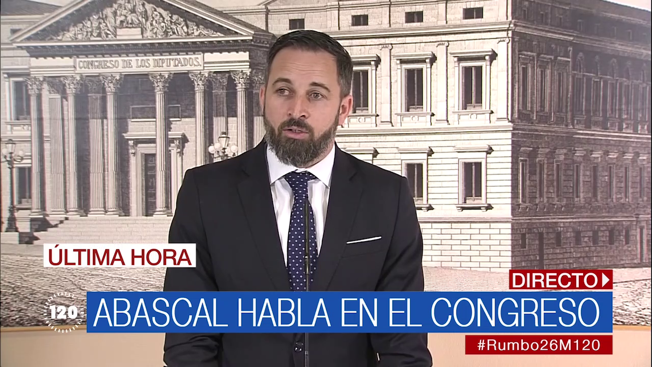 Abascal, en el Congreso: "Estamos aquí para que España pueda defenderse de los que quieren romperla”