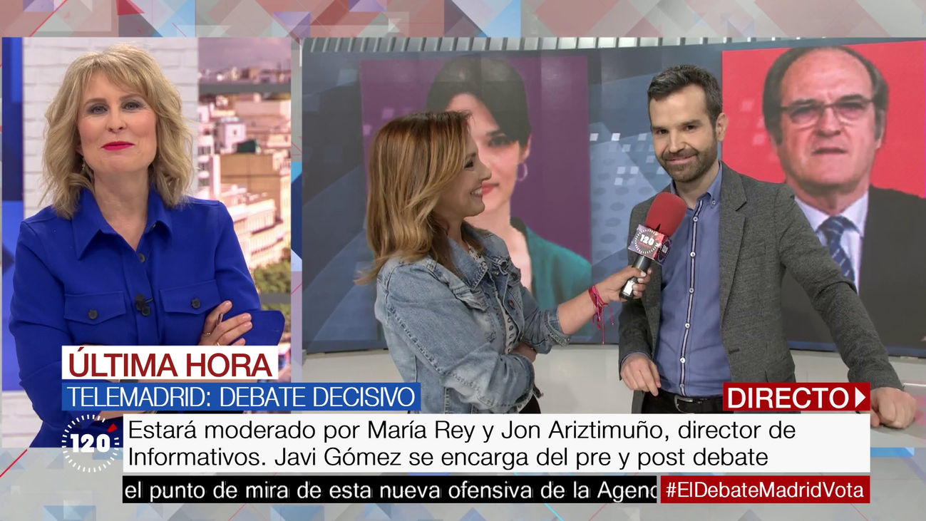 Todos los detalles del debate en Telemadrid de los candidatos a la Comunidad